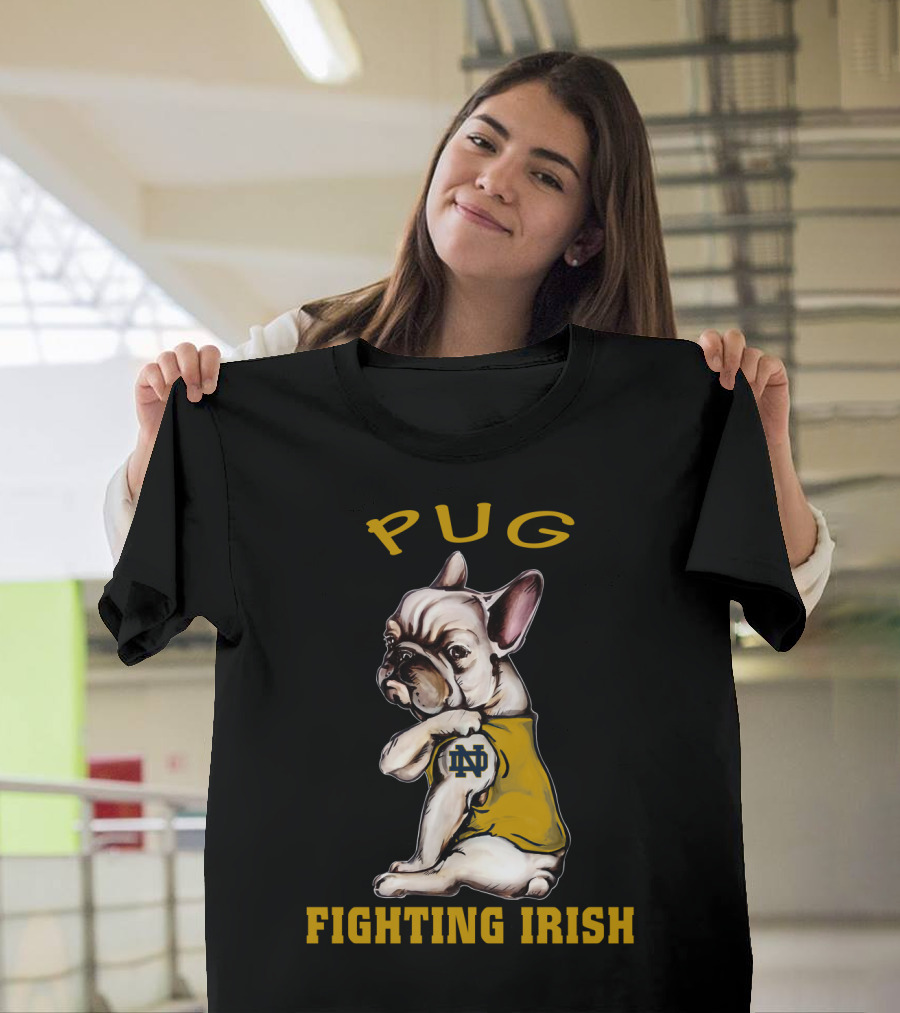 Pug Fighting Irish Ncaa Nd T-Shirt