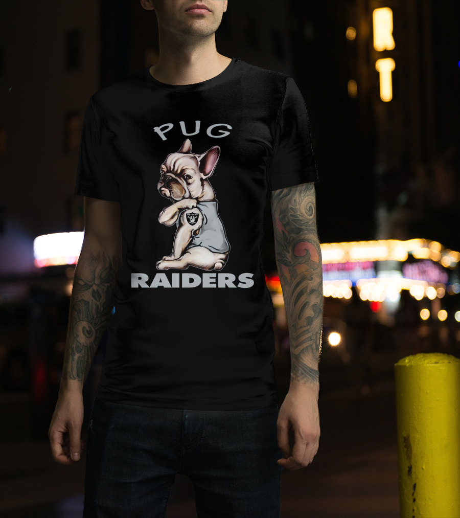 Pug Raiders Nflor Raiders T-Shirt