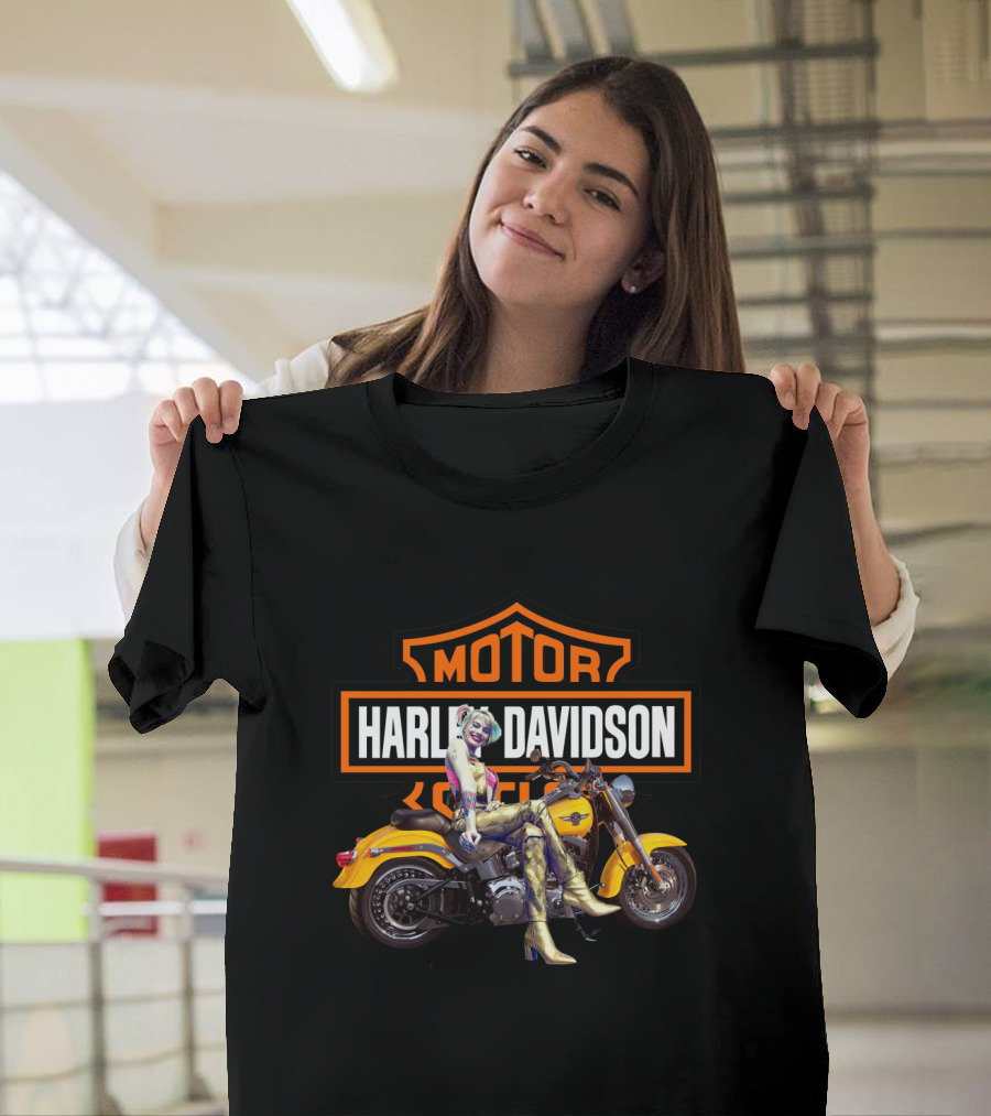 Harley Quinn Harley Davidson Motorcycle T-Shirt