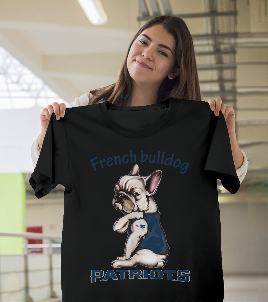 French Bulldog Patriots Nflnep Fd T-Shirt
