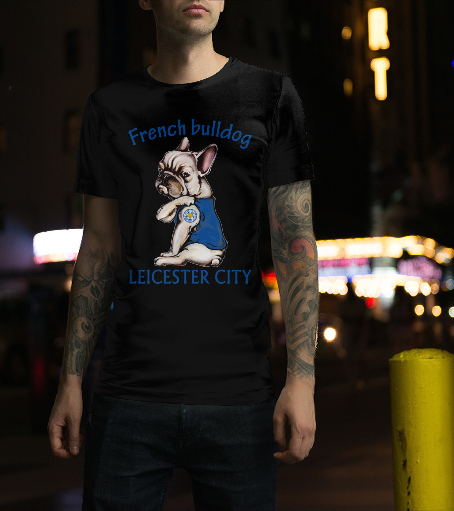 French Bulldog Leicester City T-Shirt