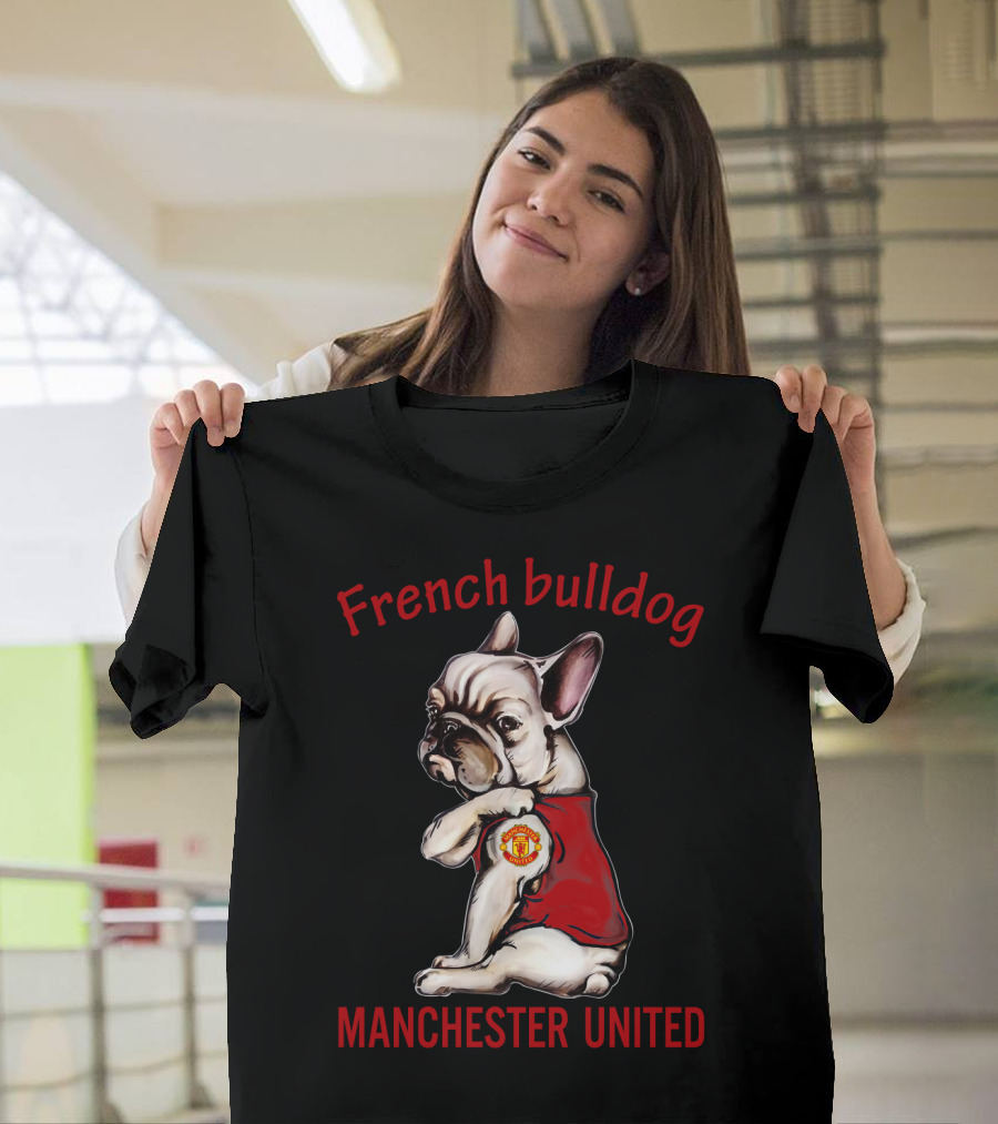 French Bulldog Manchester United T-Shirt