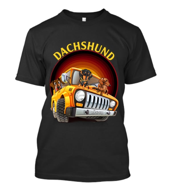 Dachshund Jeep Adventure T-Shirt