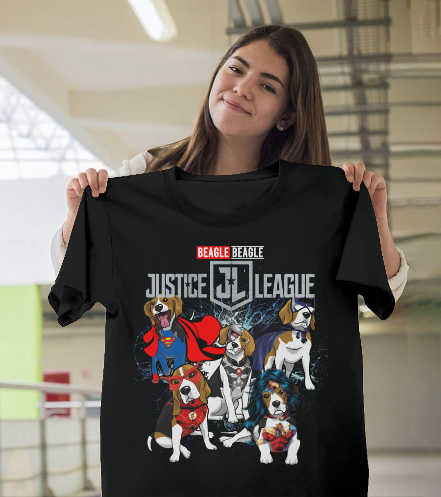 Beagle Justice League Jl 55 Comic Heroes T-Shirt