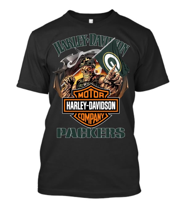 Harley Davidson Motor Company Green Bay Packers T-Shirt