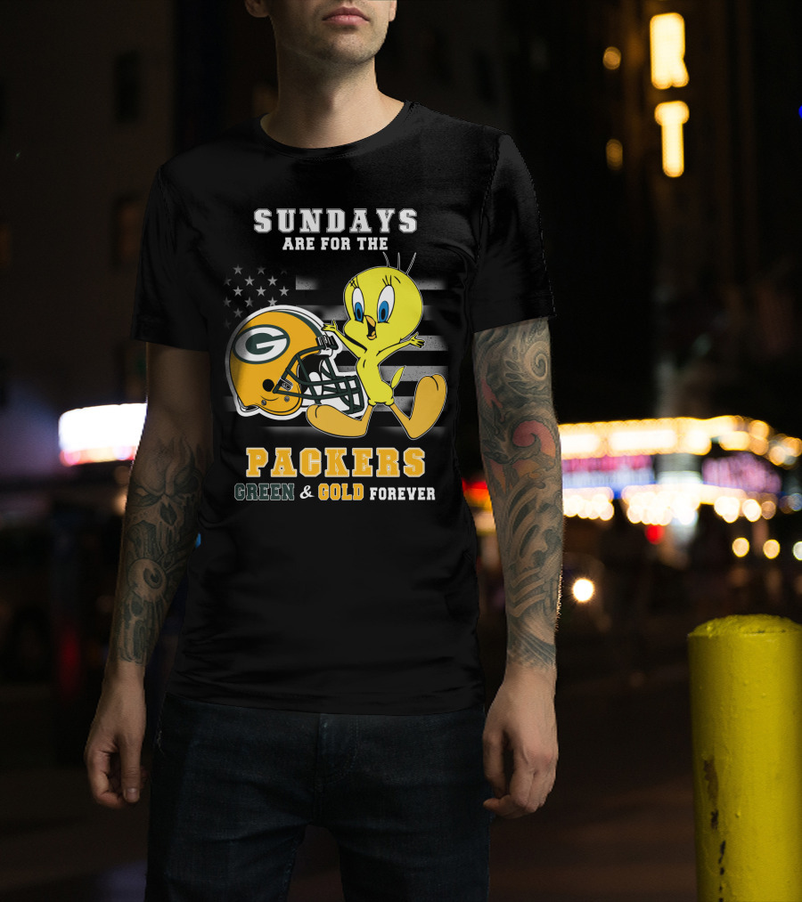 Sundays Are For The Packers Green & Gold Forever T-Shirt