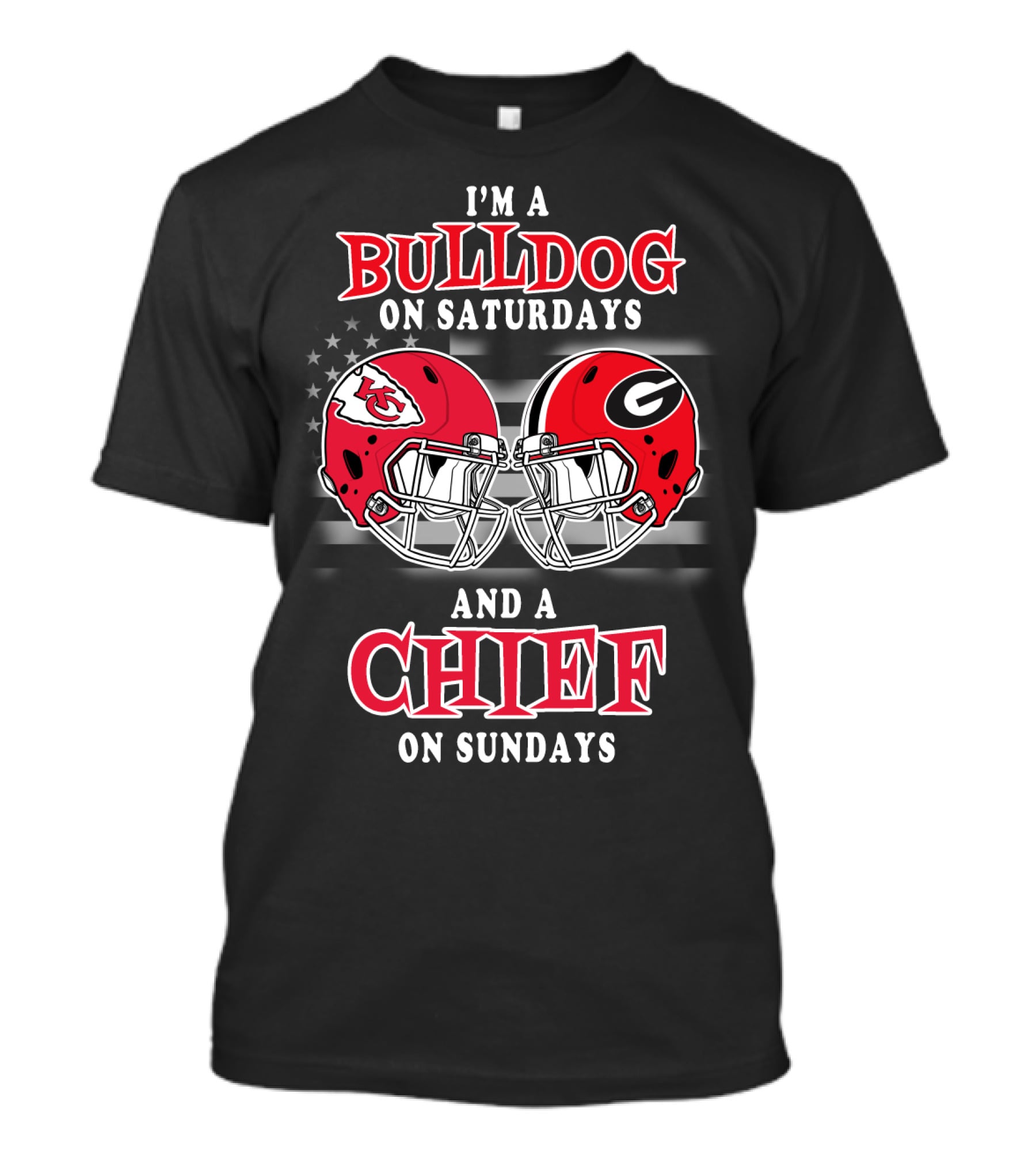I'm A Bulldog On Saturdays And A Chief On Sundays T-Shirt