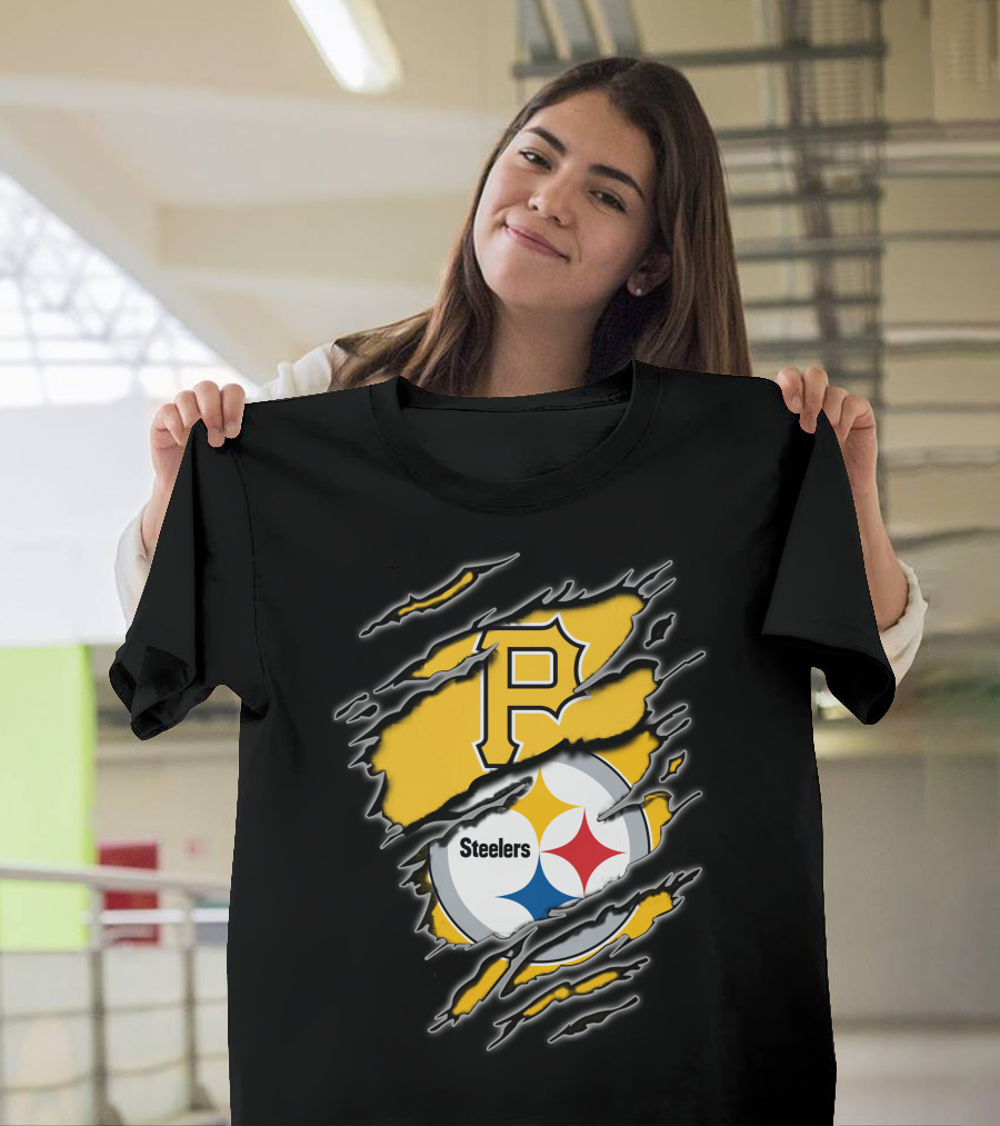 Pittsburgh Pirates Steelers Fan Crossover T-Shirt