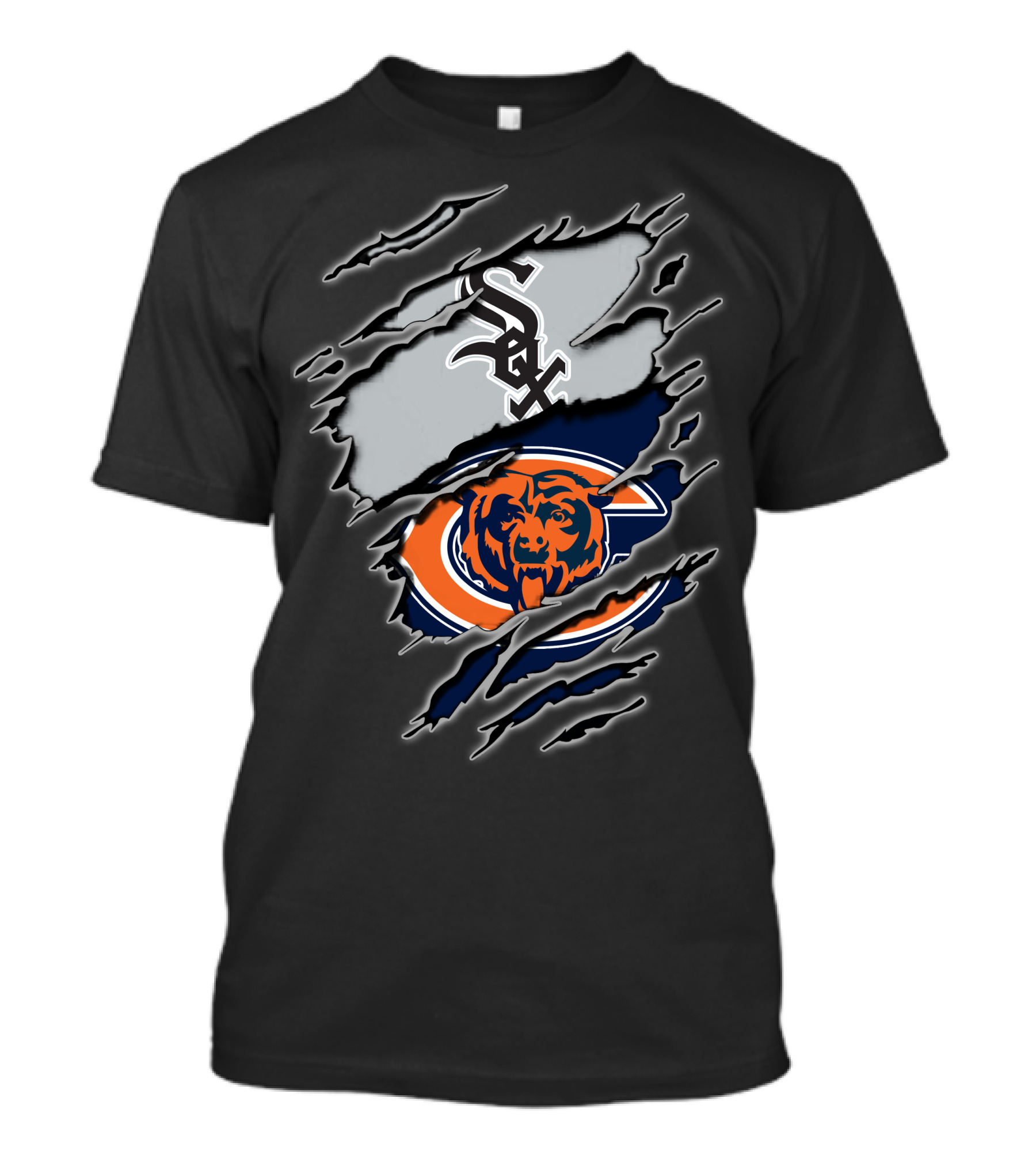 Chicago White Sox And Chicago Bears Fan Logos T-Shirt