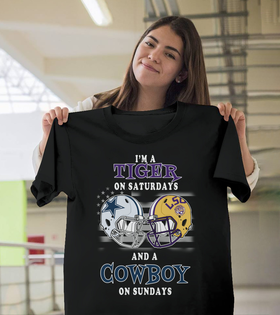 I'm A Tiger On Saturdays And A Cowboy On Sundays T-Shirt