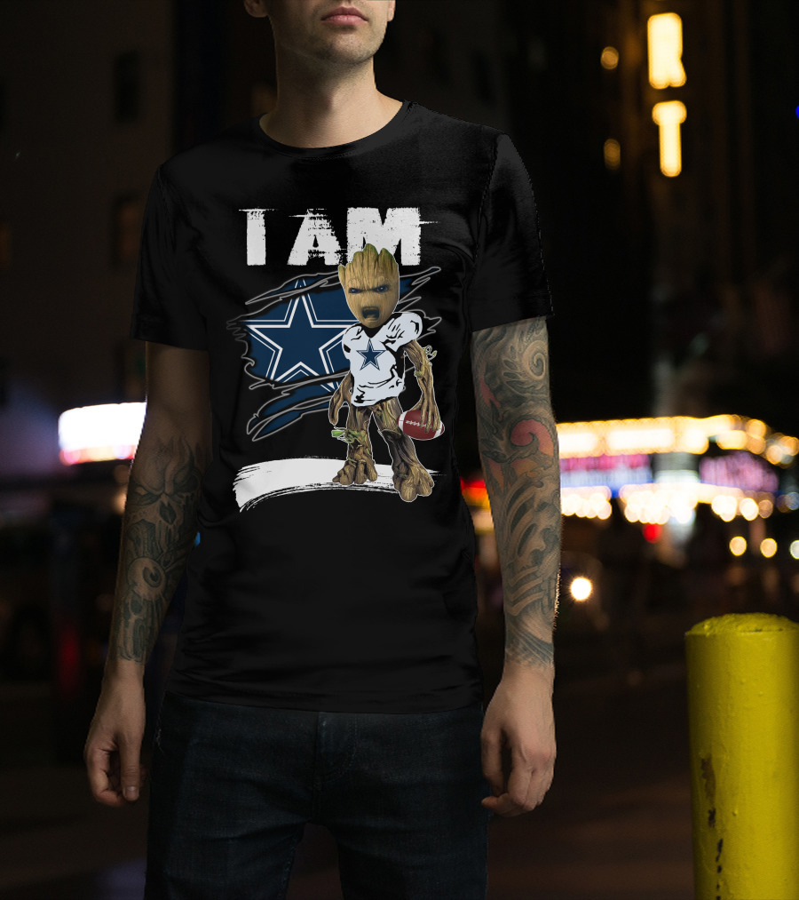 I Am Cowboys Star Fan Graphic Mashup T-Shirt