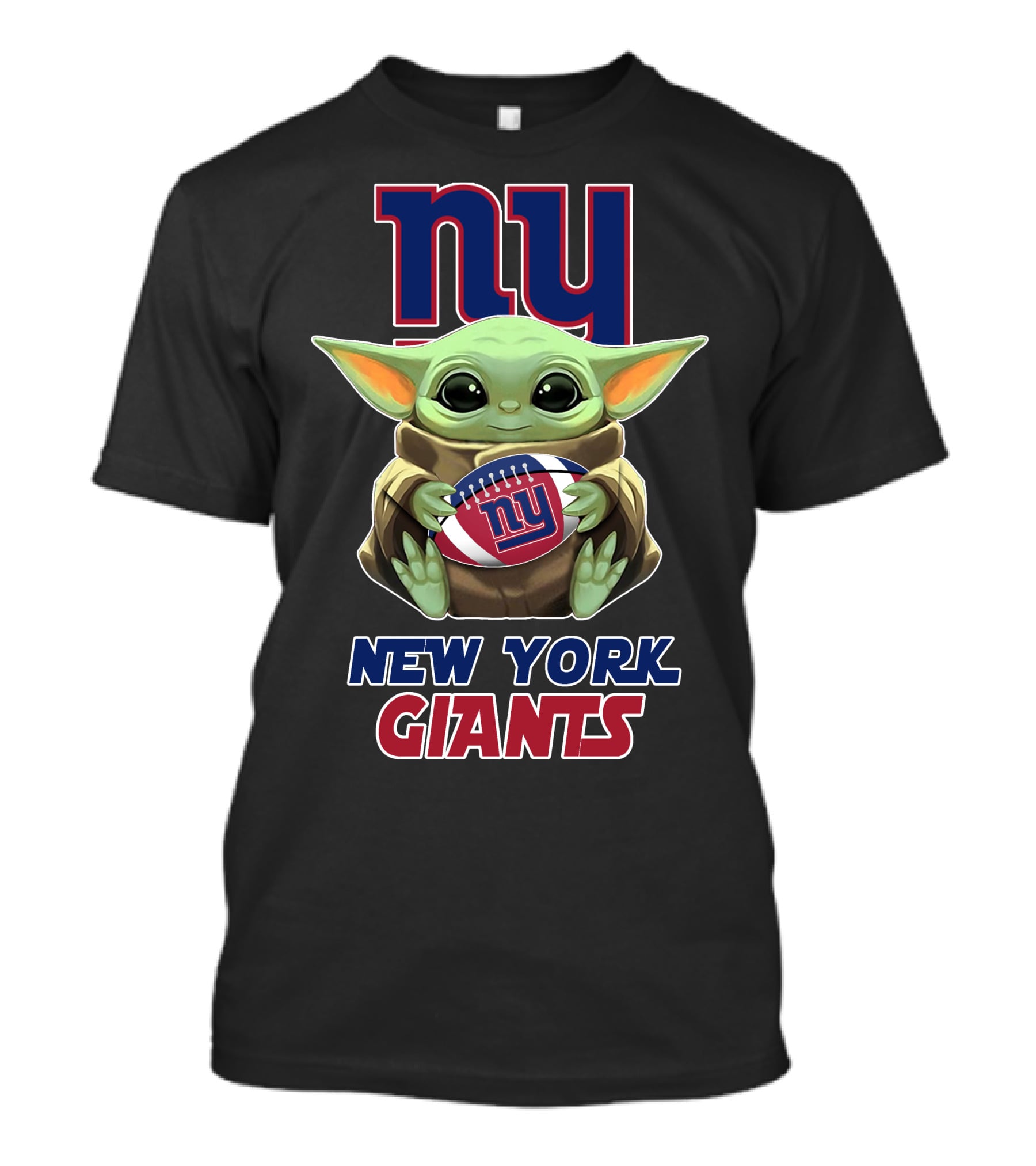Ny New York Giants Baby Yoda Football T-Shirt