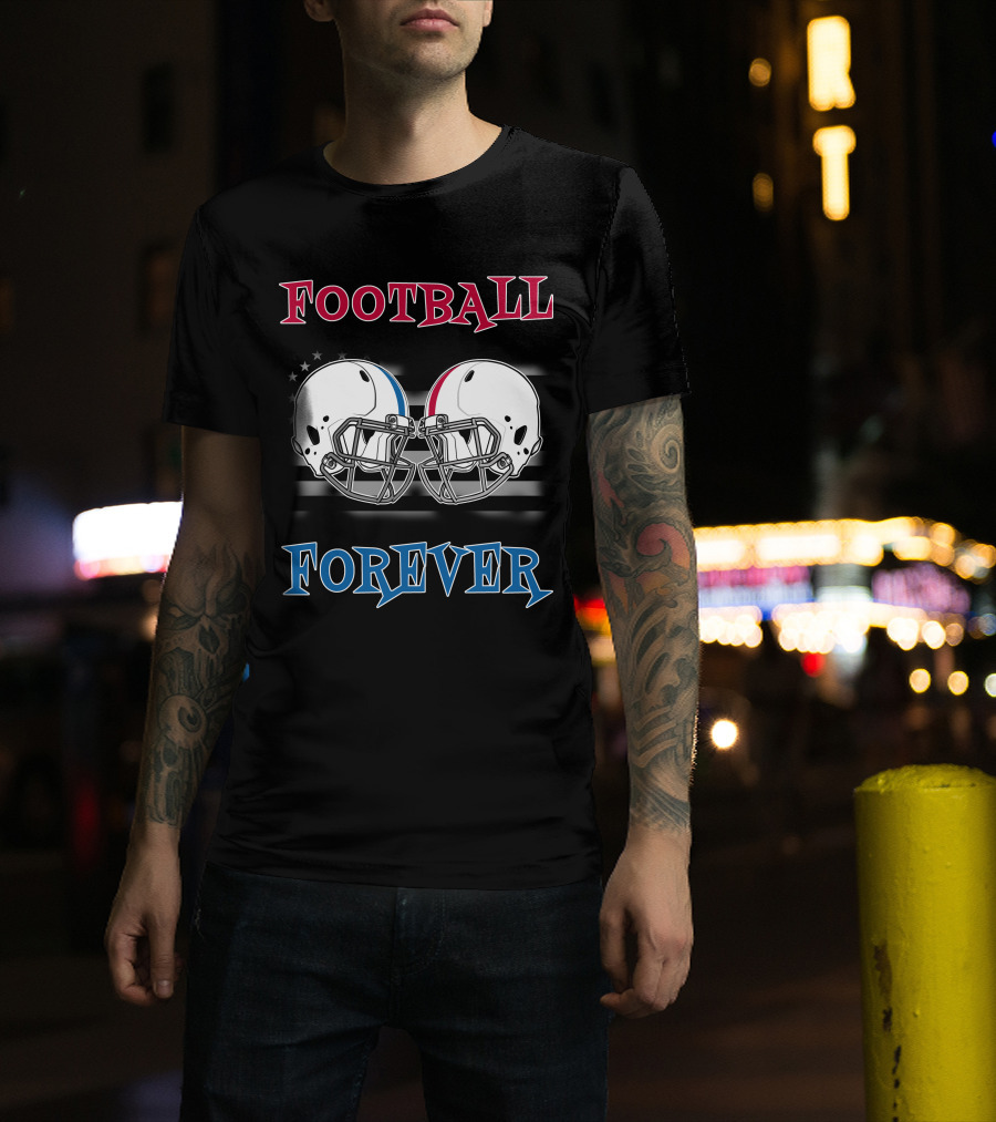 Football Forever Col Buck Helmets Stars Stripes T-Shirt
