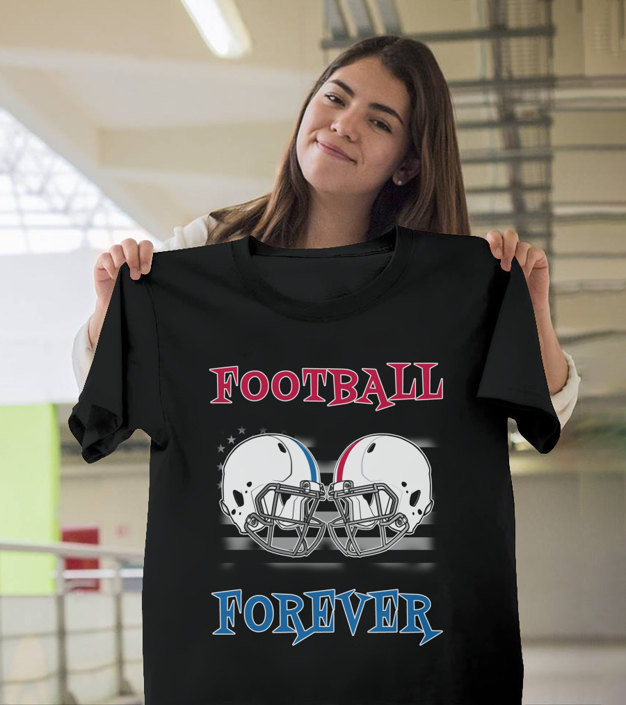 Football Forever Col Buck Helmets Stars Stripes T-Shirt