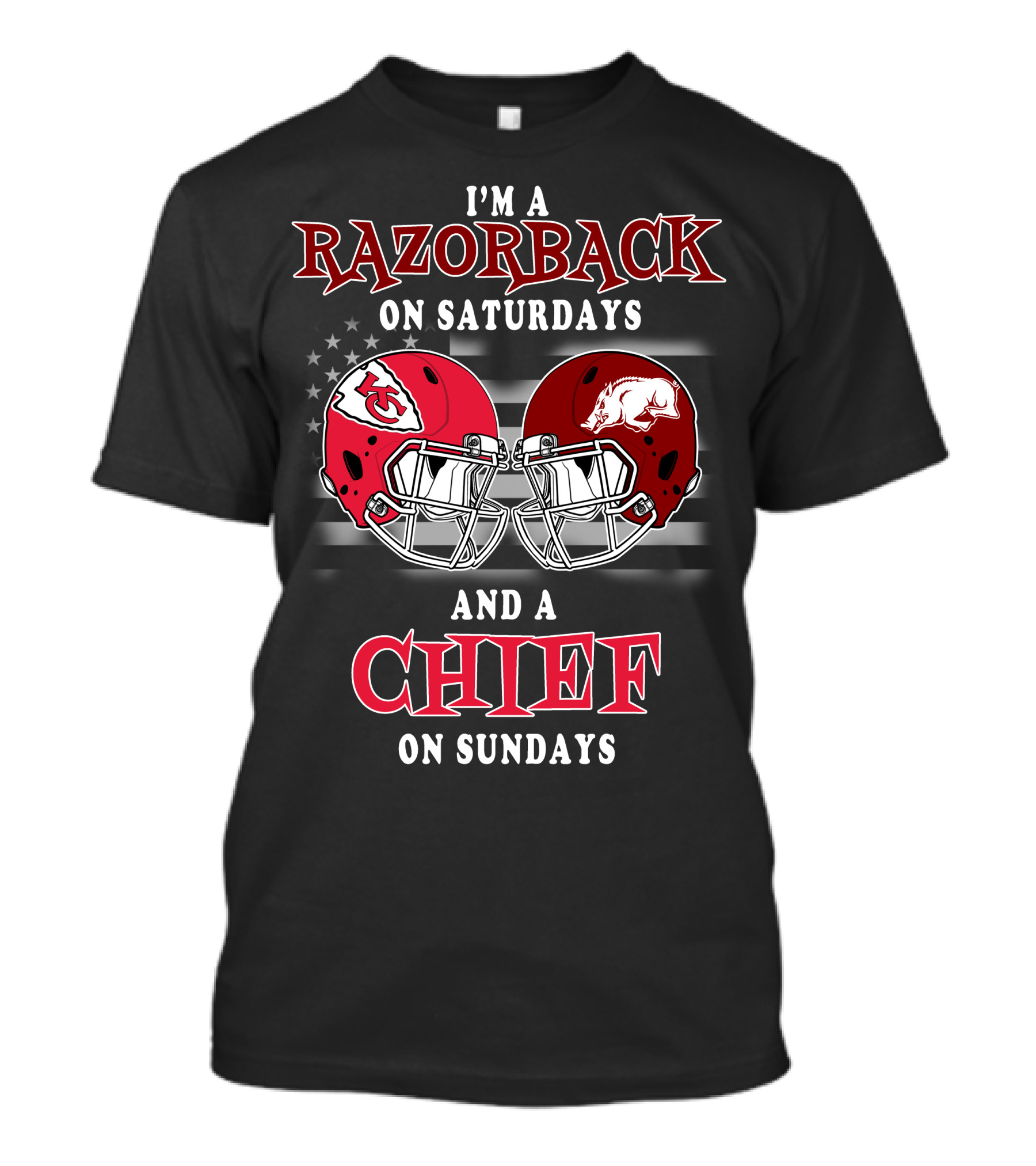 I'm A Razorback On Saturdays And A Chief On Sundays T-Shirt