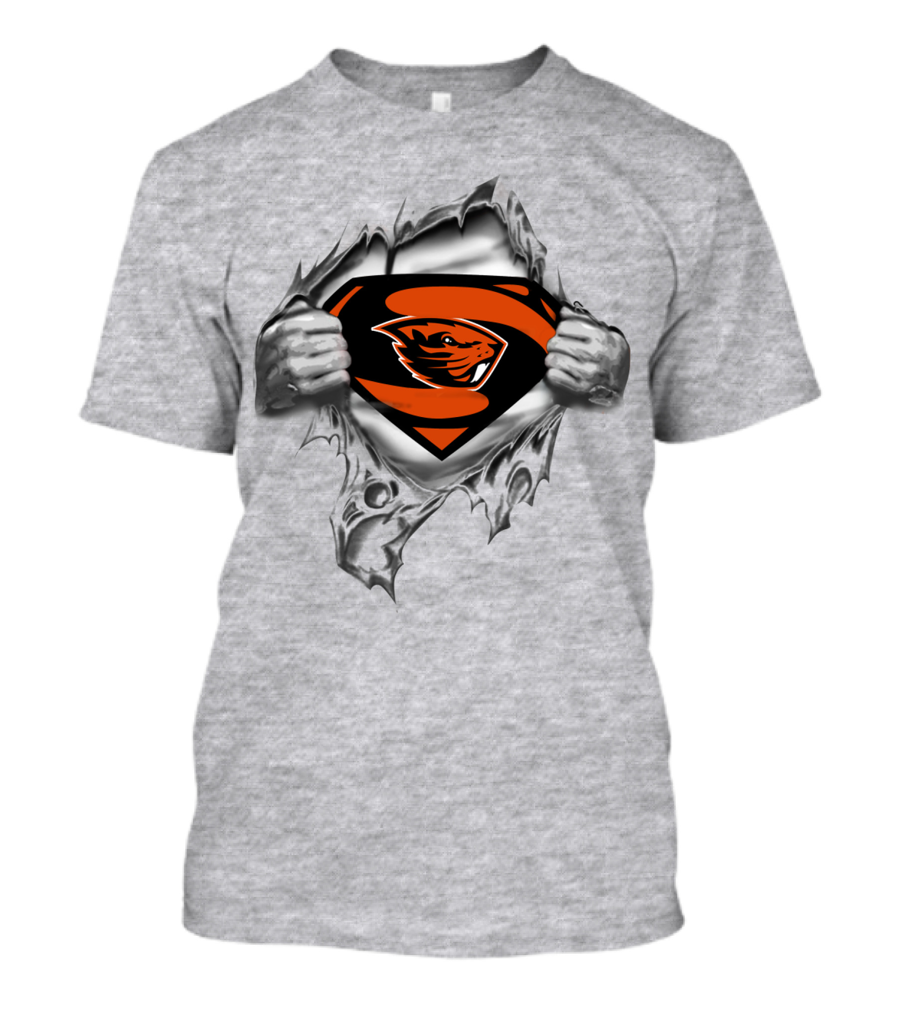 Oregon State Beavers Superhero Emblem T-Shirt
