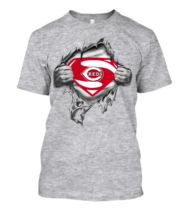 Cincinnati Reds Superhero Emblem T-Shirt