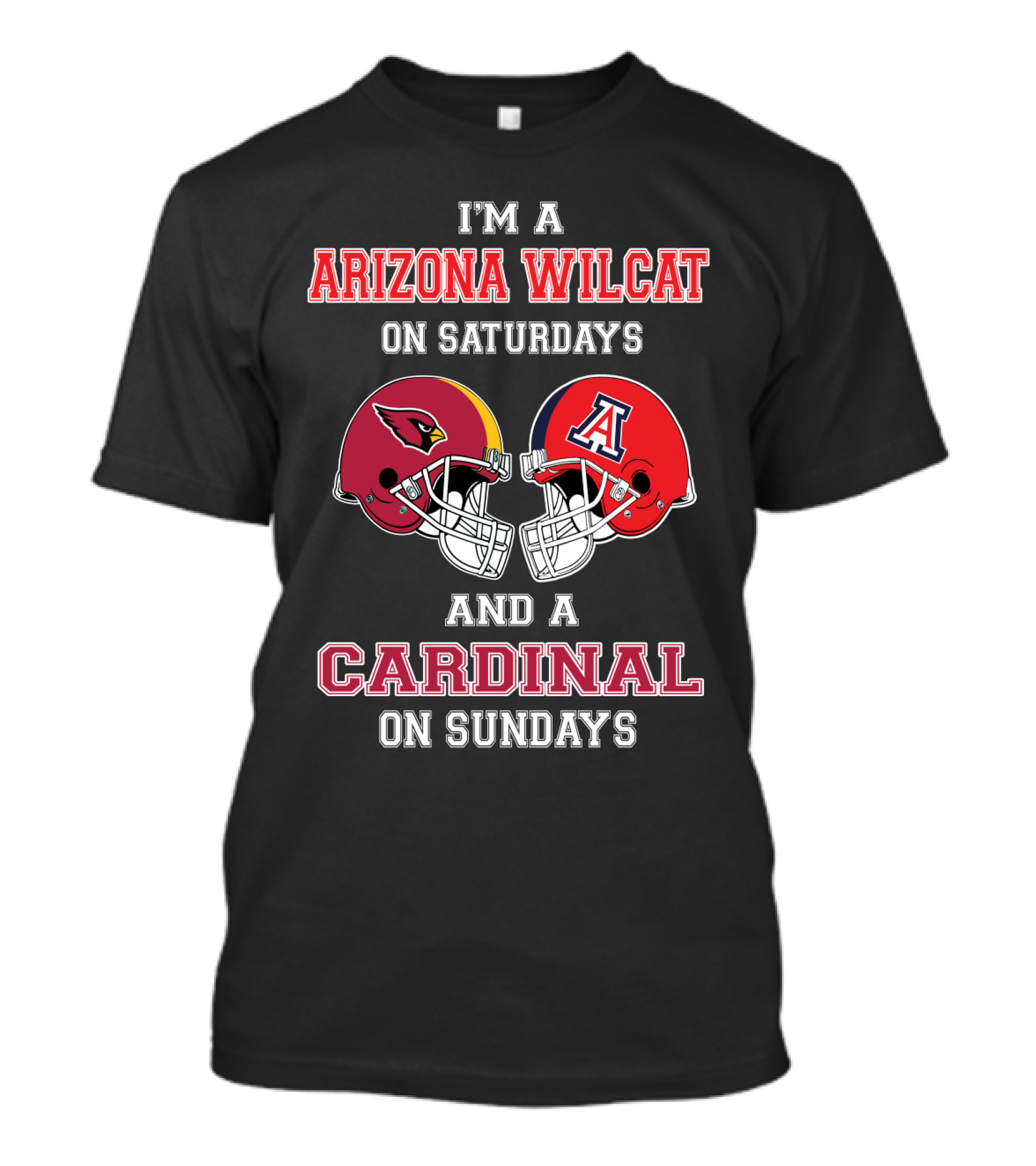 Arizona Wildcat On Saturdays Cardinal On Sundays T-Shirt