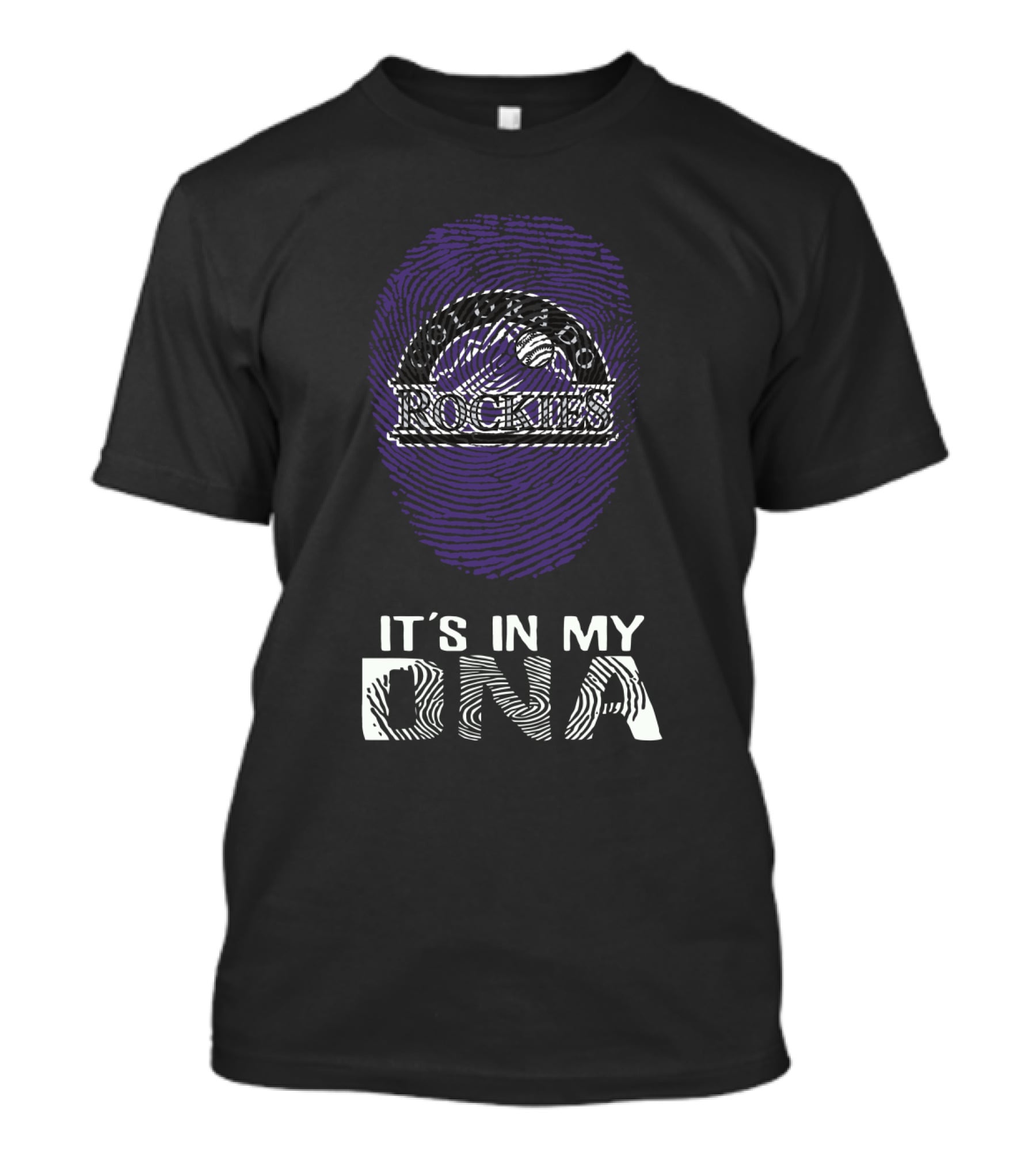 Rockies It's In My DNA Fingerprint T-Shirt