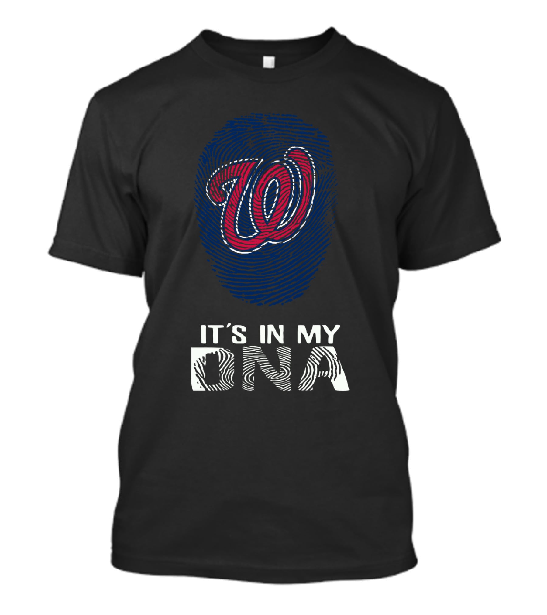 Nationals W It's In My DNA Fingerprint T-Shirt