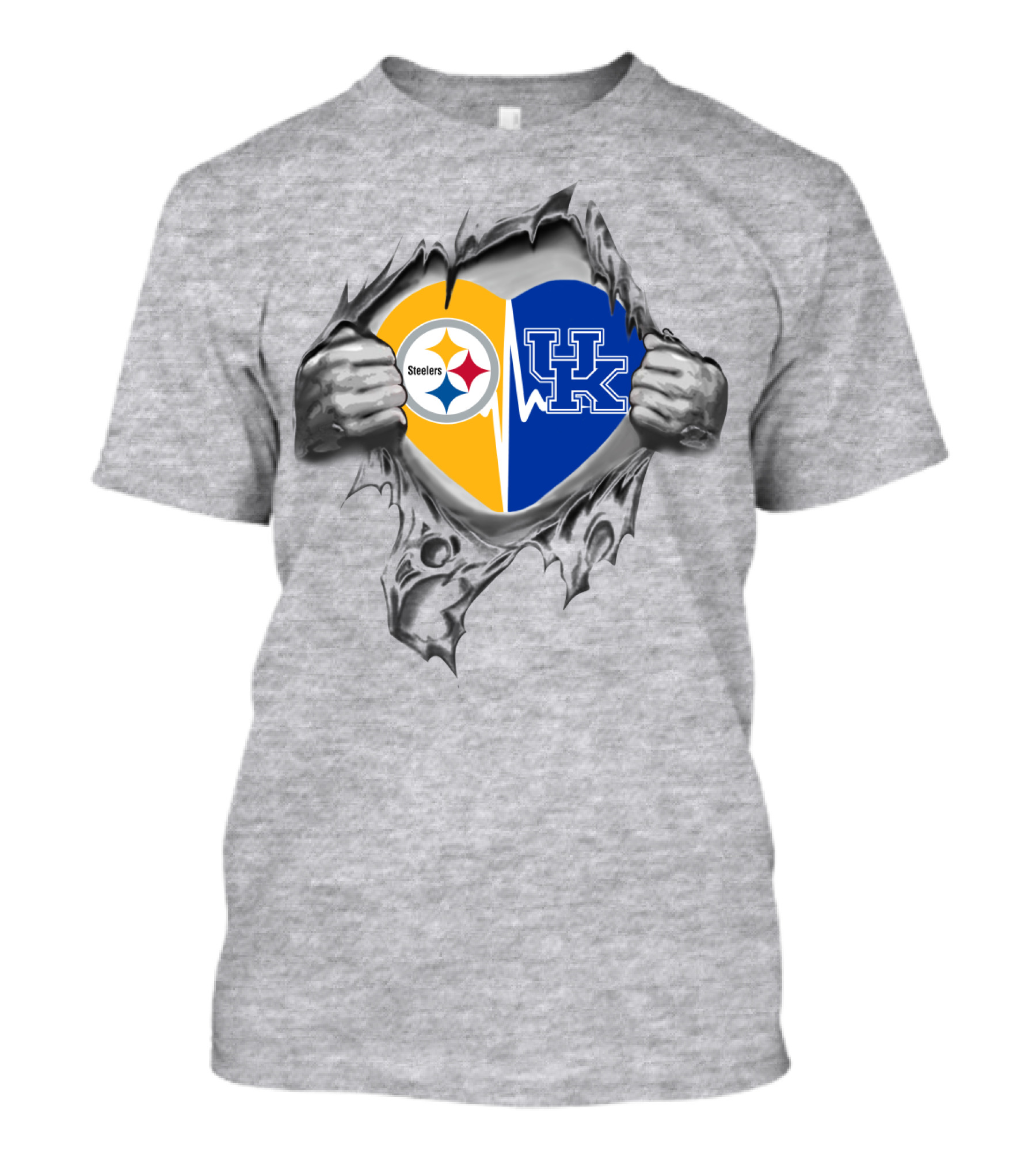 Steelers Uk Kentucky Heart Nfl T-Shirt