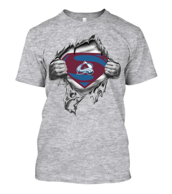 Avalanche Super Man Colorado Logo Pullover Crest T-Shirt