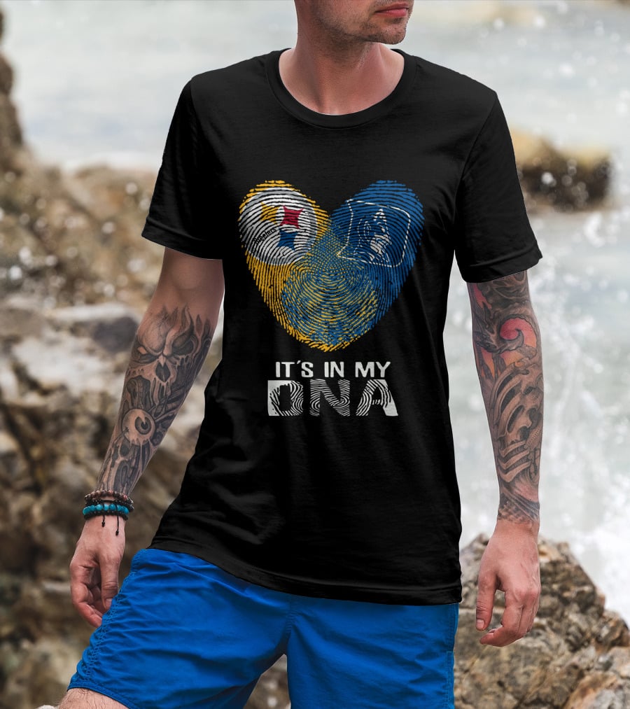 Steelers Duke It's In My DNA Fingerprint Heart T-Shirt