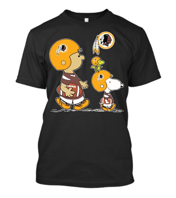 Redskins Snoopy And Woodstock Football Helmets T-Shirt