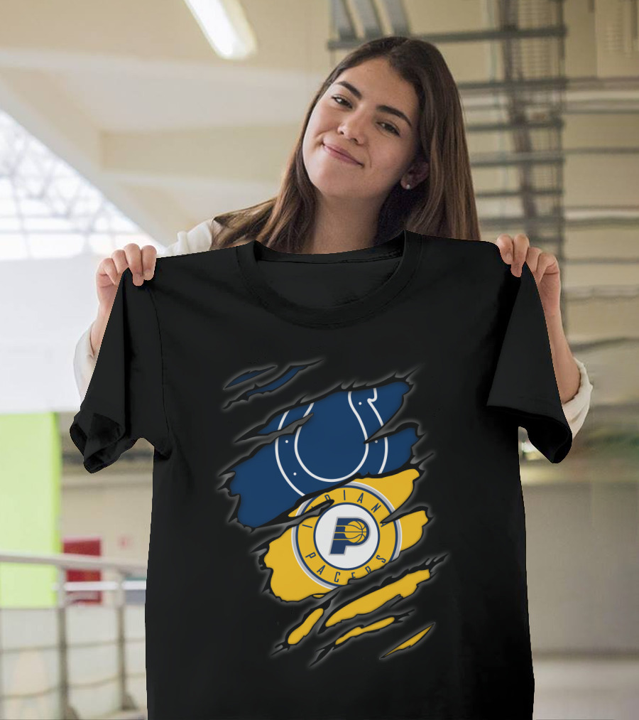 Indianapolis Colts Indiana Pacers Rip T-Shirt