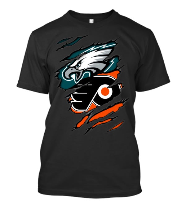 Eagles Flyers Football Hockey Team Logo Mashup T-Shirt