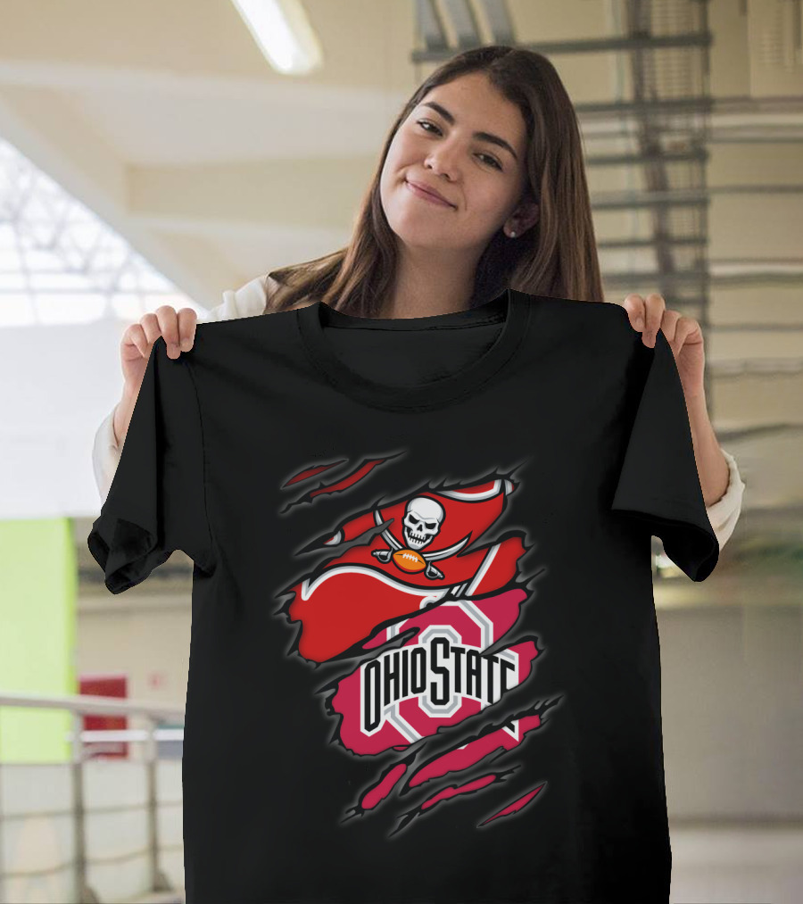 Buccaneers Skull Flag Ohio State T-Shirt