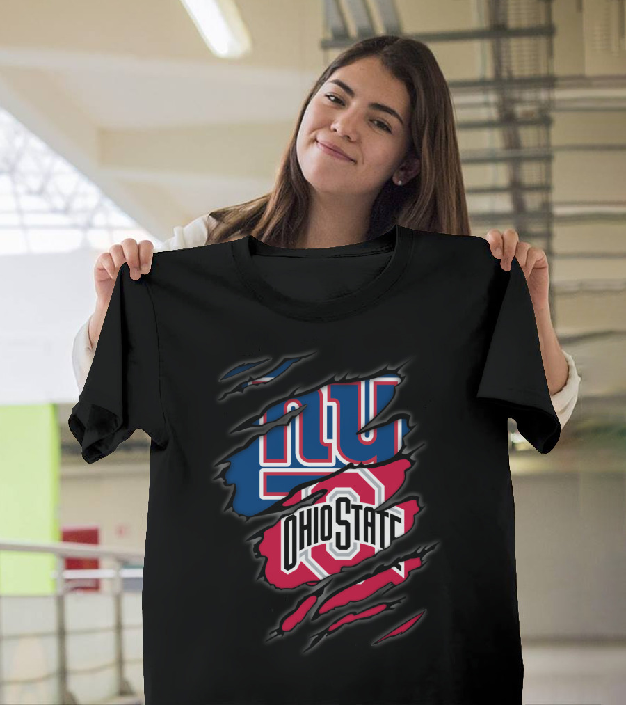 New York Giants Ohio State Buckeyes Dual T-Shirt
