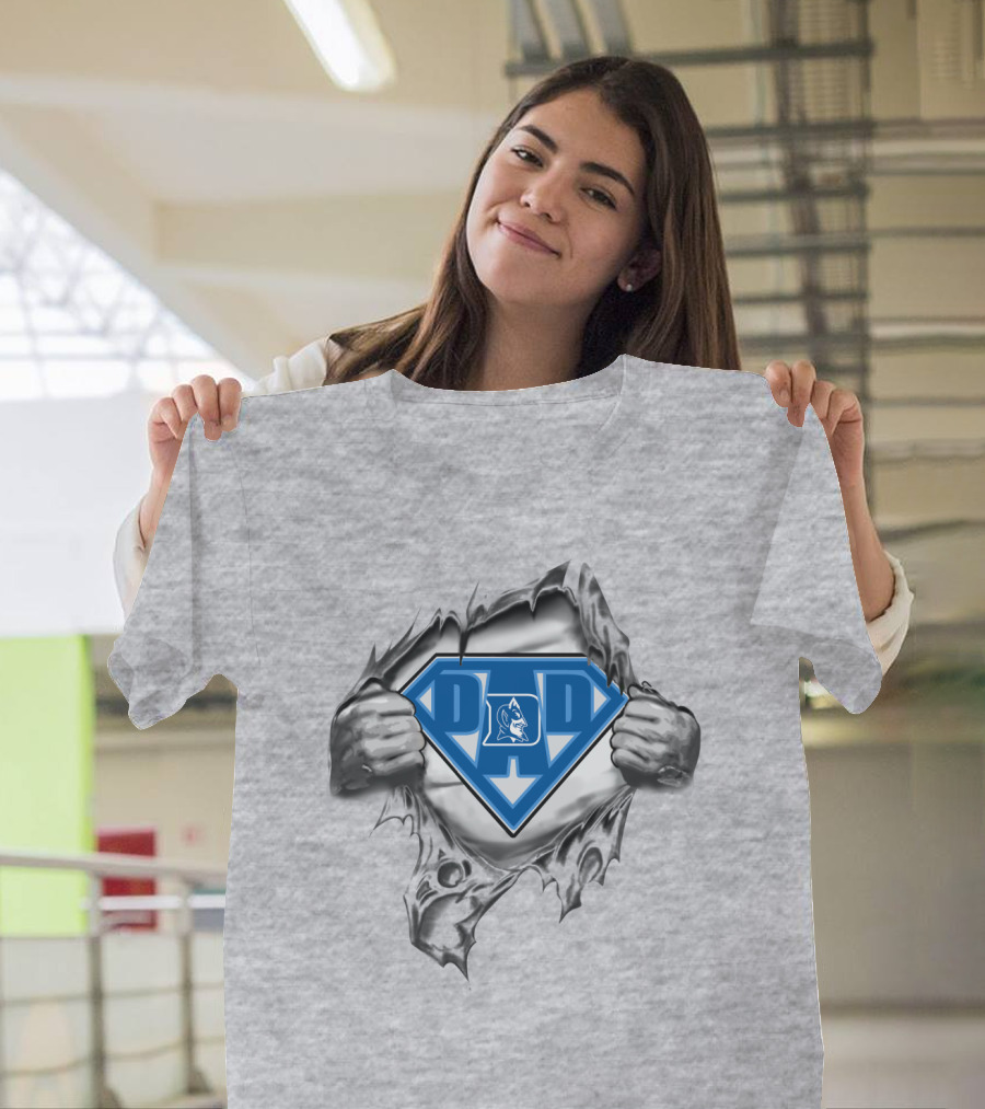 Duke Blue Devil Super Dad Emblem T-Shirt