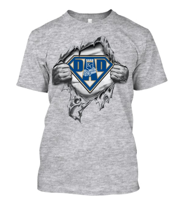KC Royals Dad Superhero T-Shirt