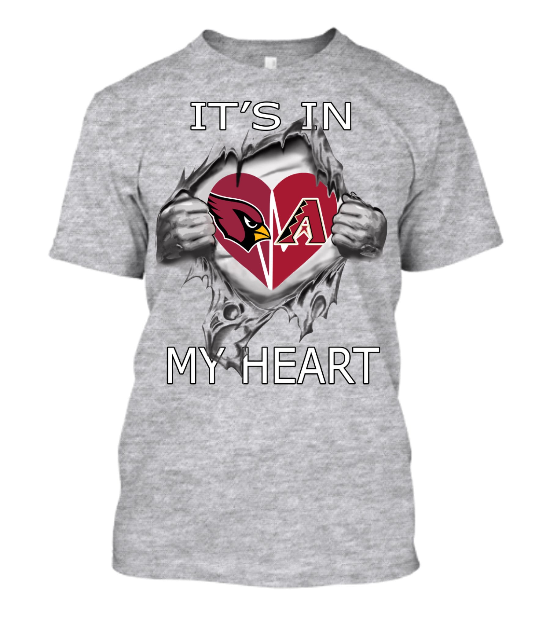 Cardinals Diamondbacks It's In My Heart T-Shirt