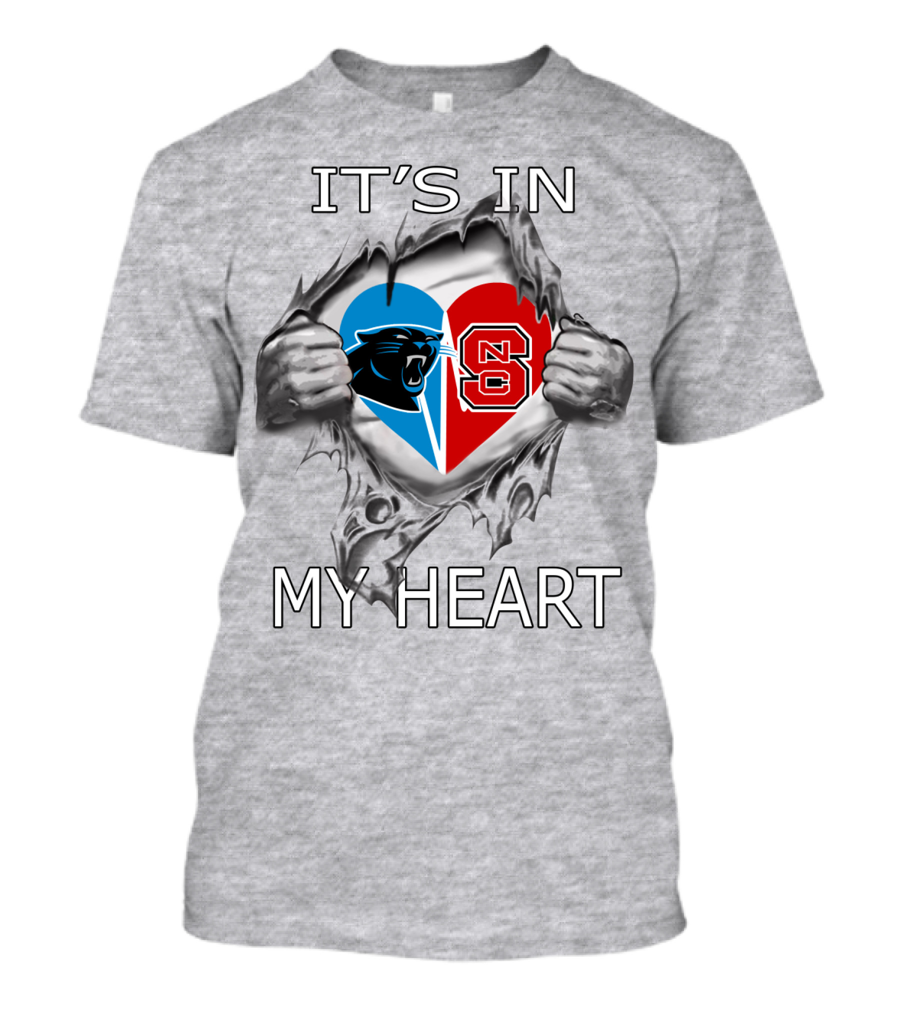 Panthers NC State It's In My Heart T-Shirt