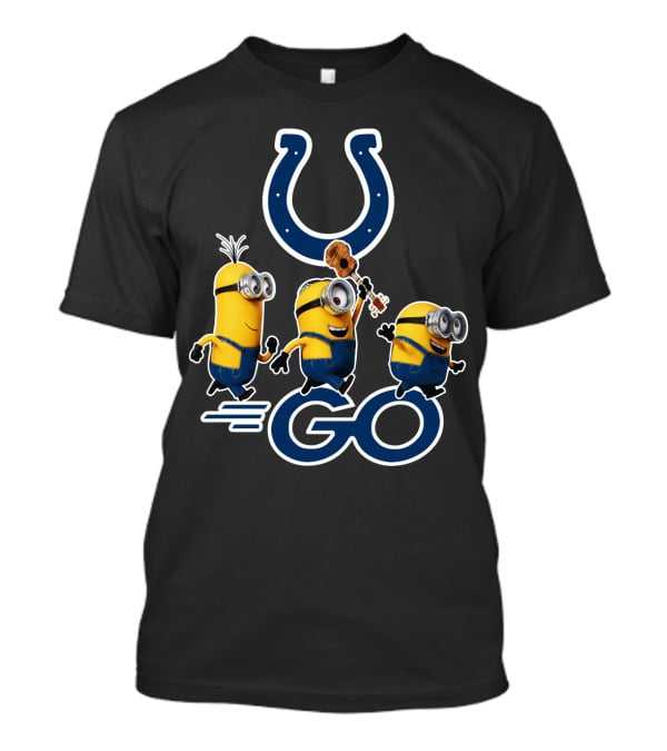 Minions Go Colts Football Fan Fun T-Shirt