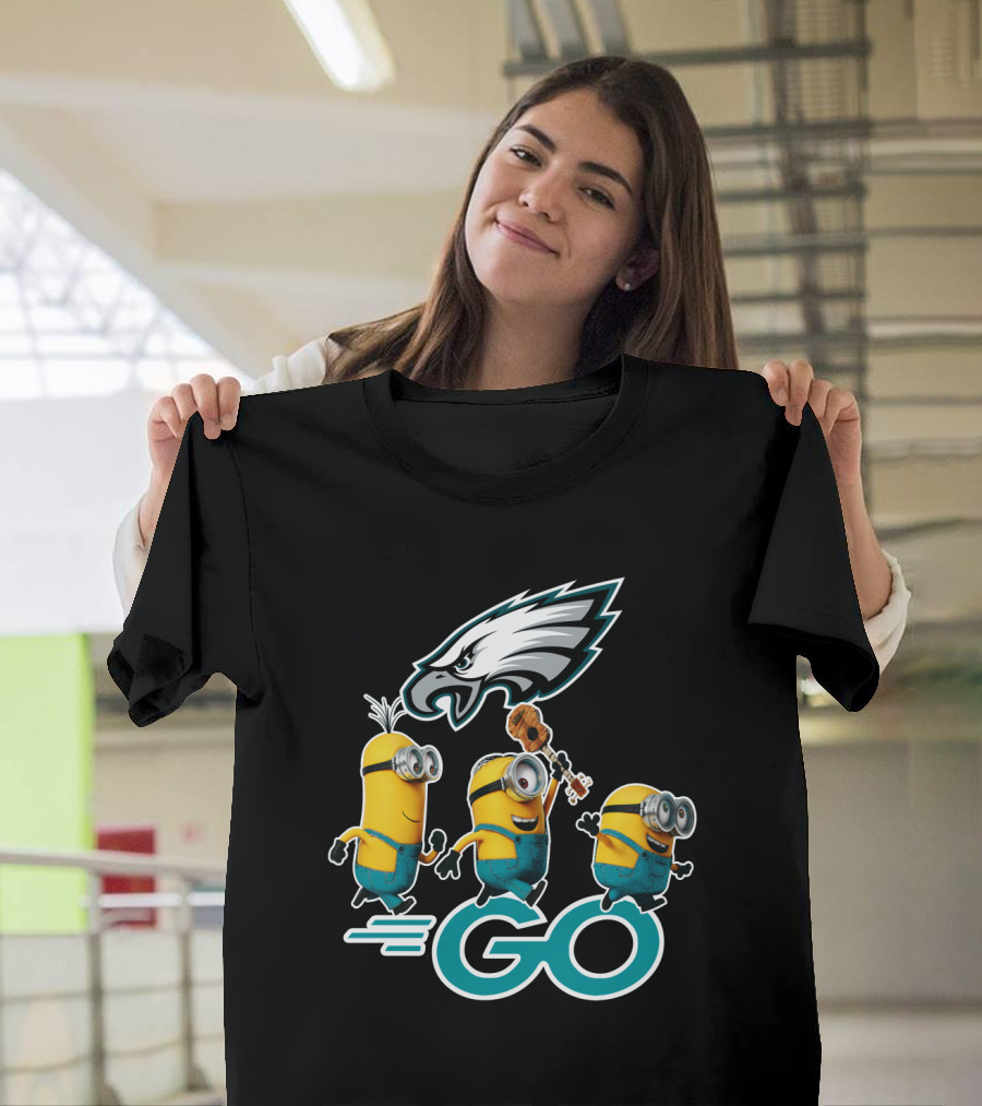 Minions Go Philadelphia Eagles T-Shirt