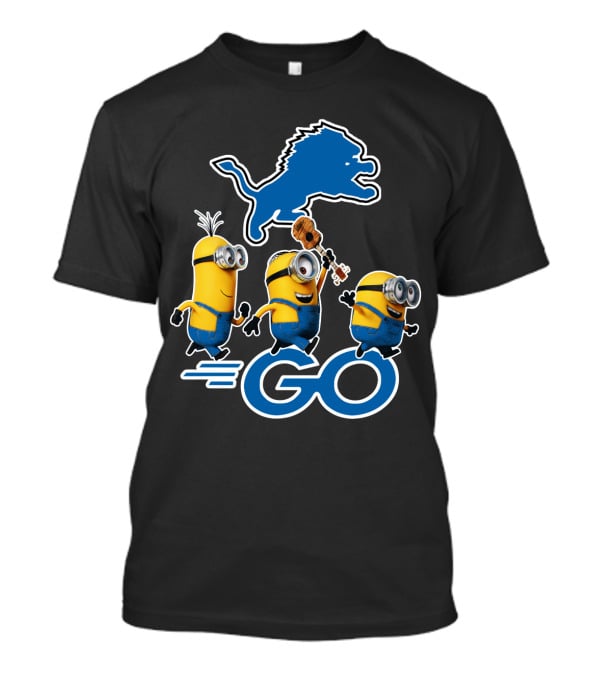 Detroit Lions Minions Go T-Shirt