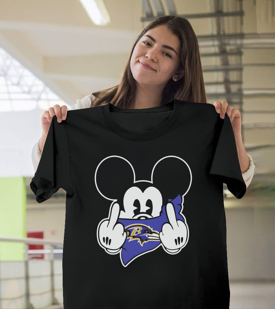 Ravens Mickey Mouse Bandana T-Shirt