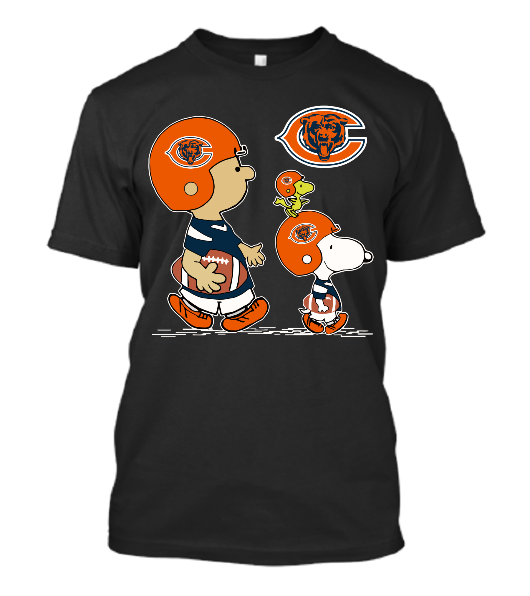 Chicago Bears Snoopy Football Peanuts Characters T-Shirt