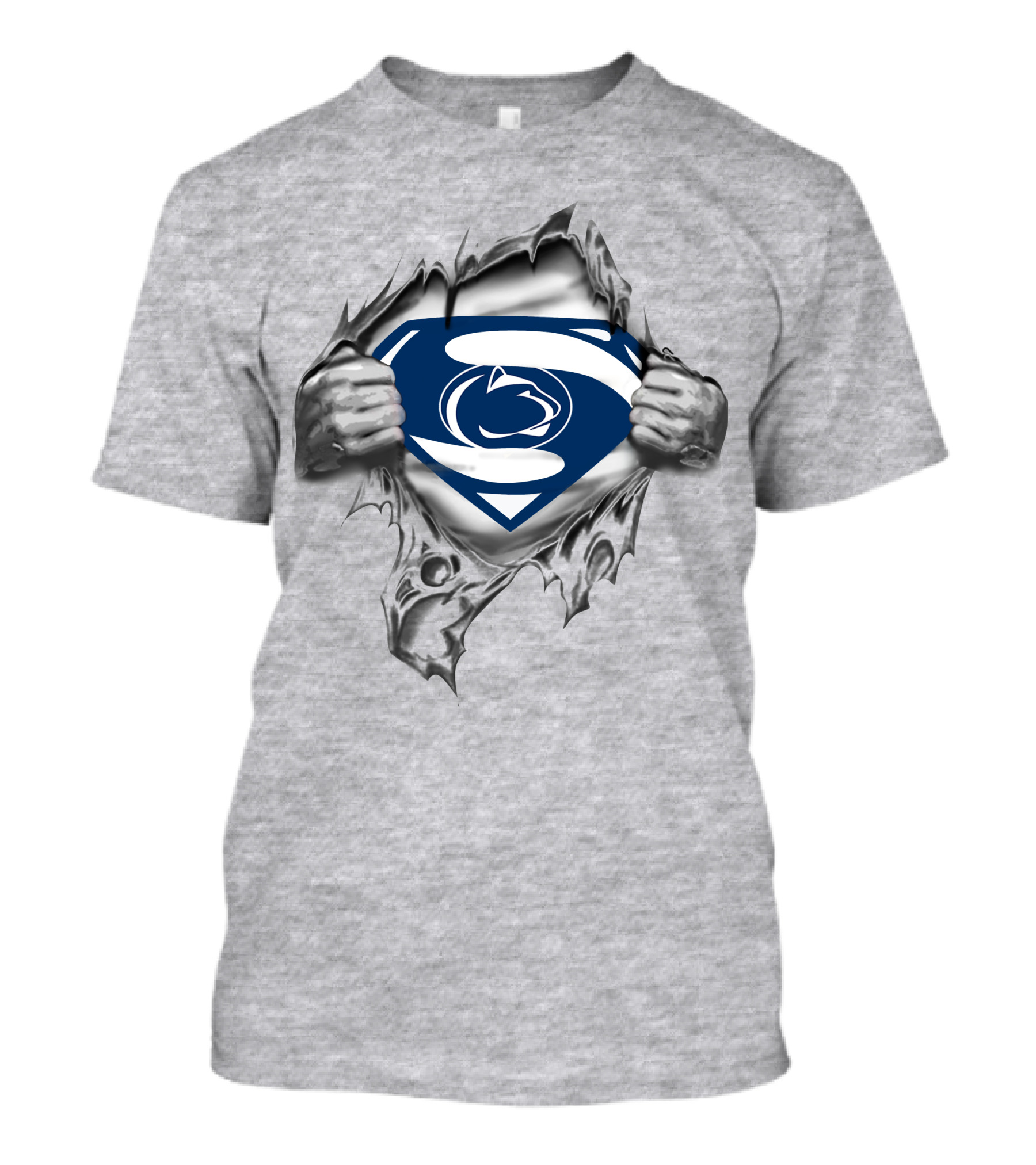 Penn State Nittany Lions Superman Logo Tear Effect T-Shirt