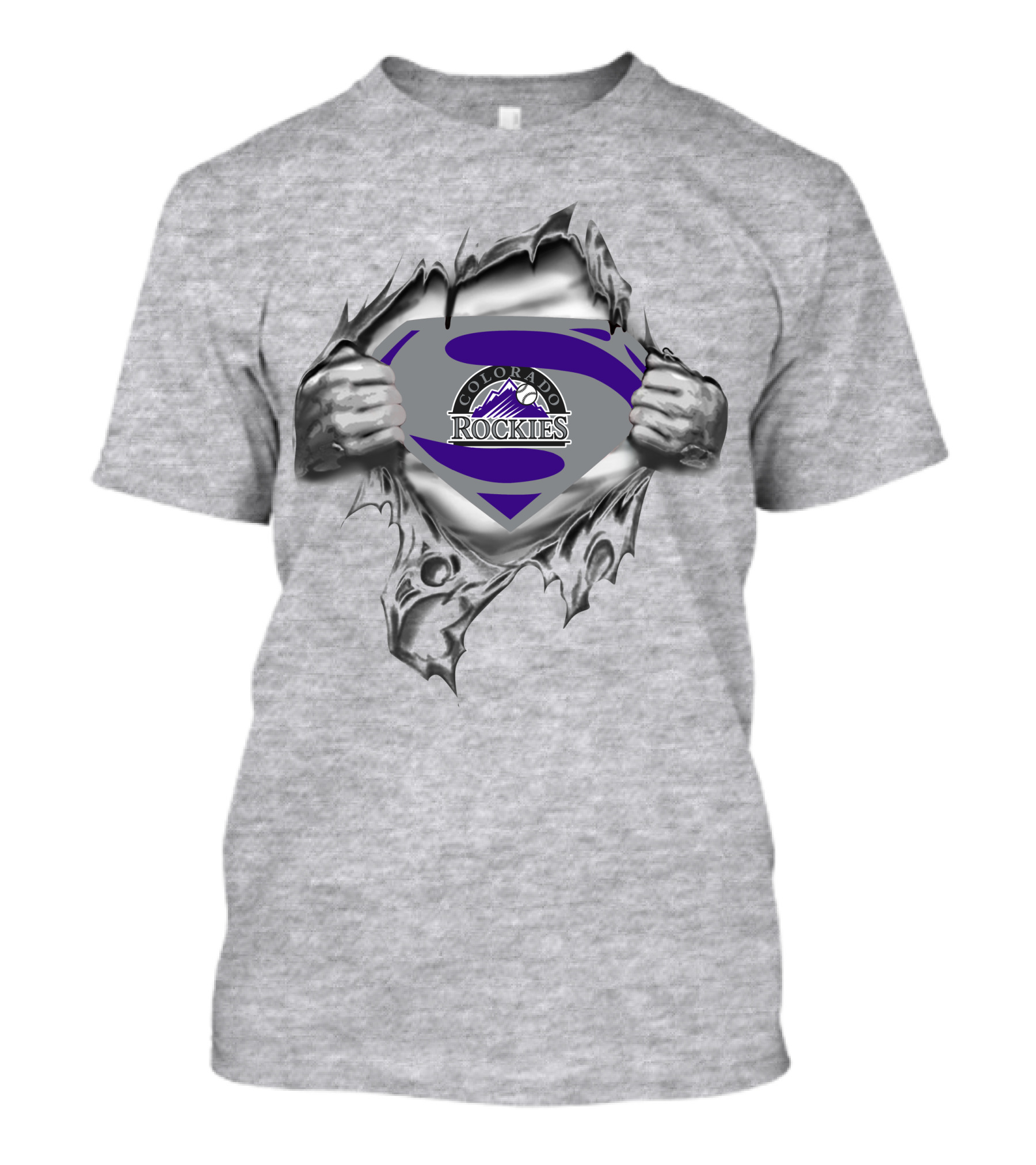 Colorado Rockies Superman Emblem Unveiled T-Shirt