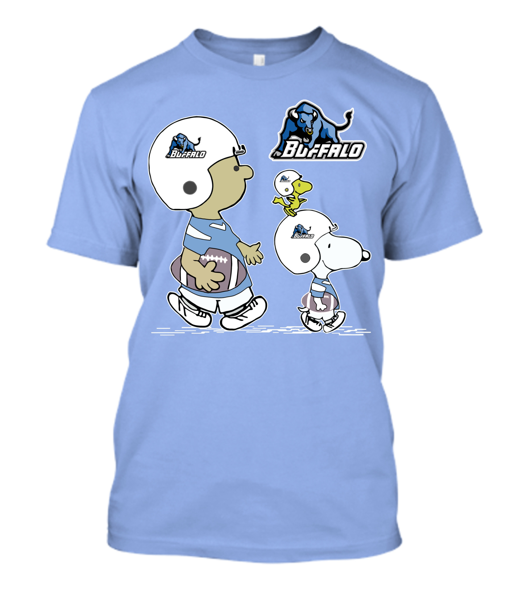 Buffalo Snoopy Helmet Football Team Peanuts Characters T-Shirt