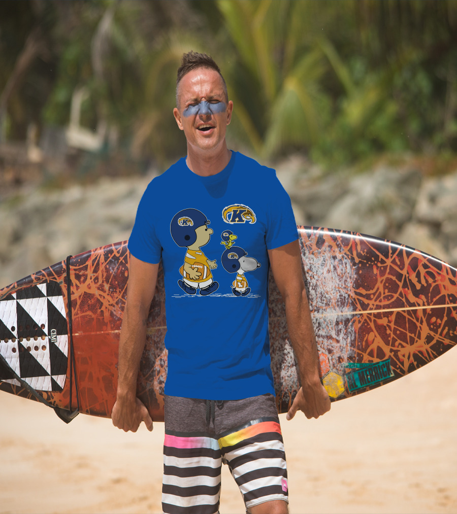 Kent State Golden Flashes Football Snoopy And Woodstock Peanuts Sports T-Shirt