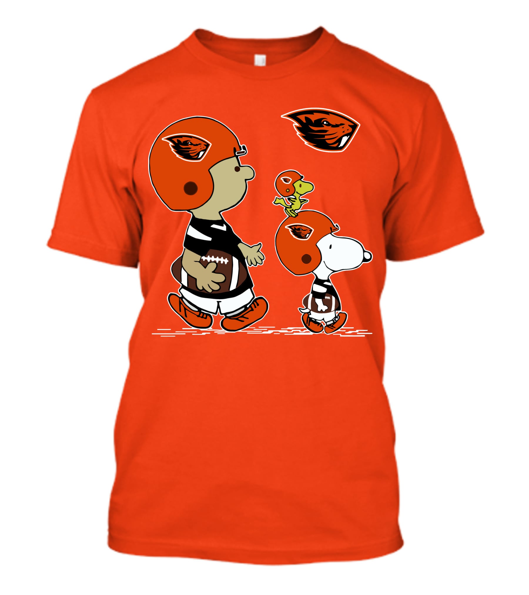 Oregon State Beavers Football Snoopy Woodstock Peanuts Charlie Brown T-Shirt