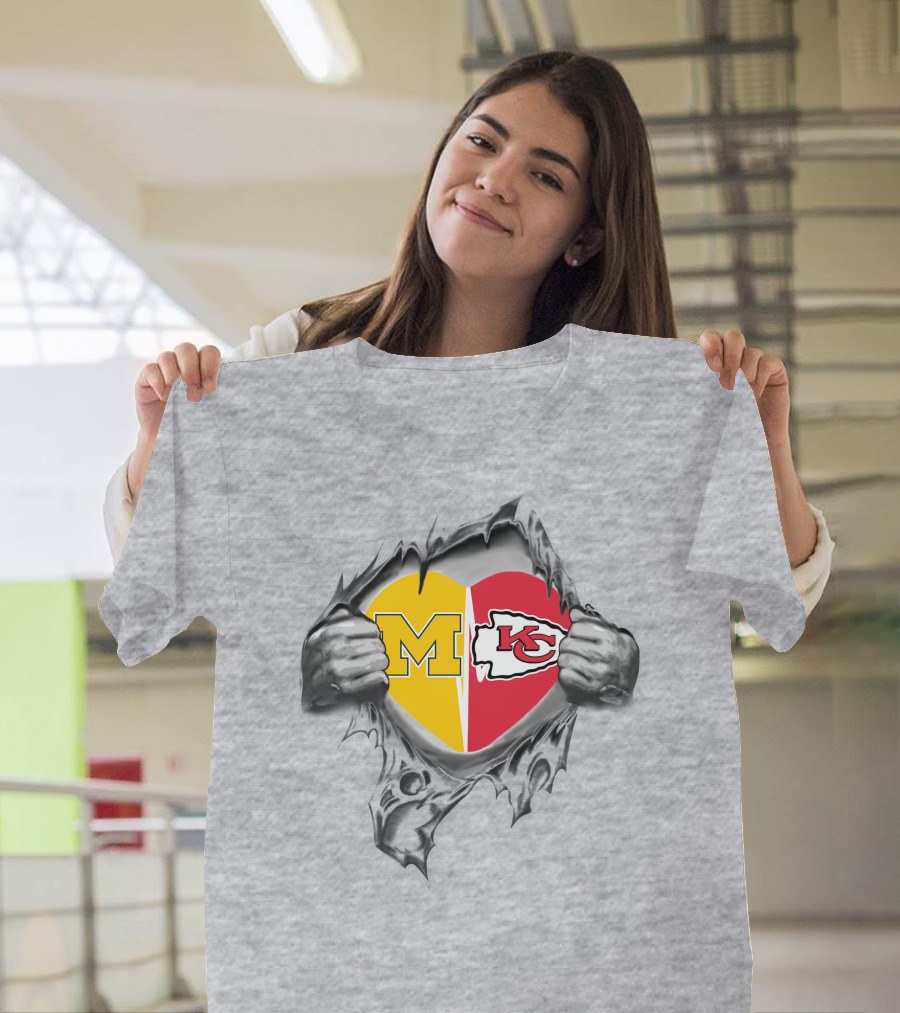 Chiefs Michigan Heart M KC Loyalty T-Shirt