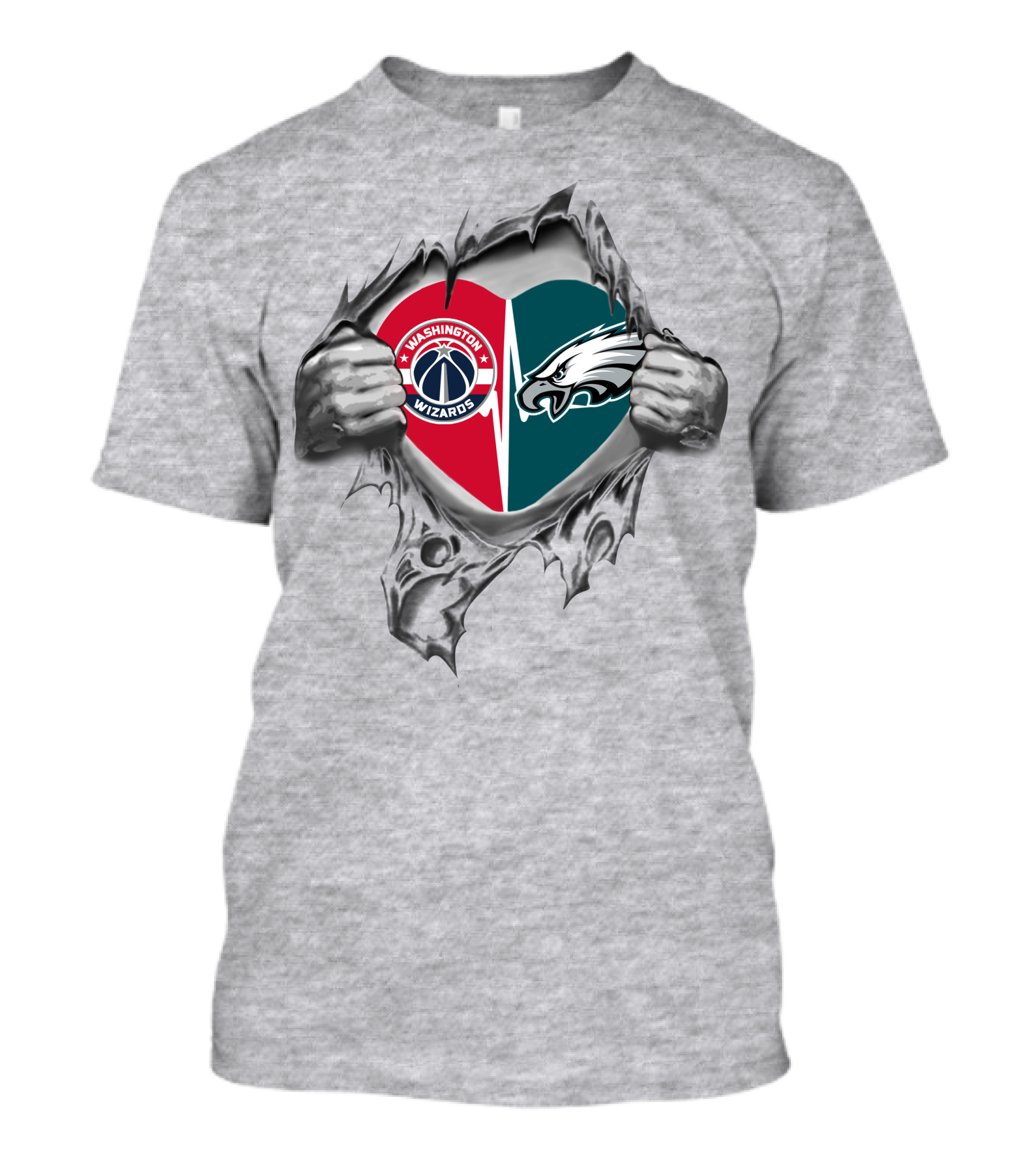 Washington Wizards Philadelphia Eagles It's In My Heart T-Shirt