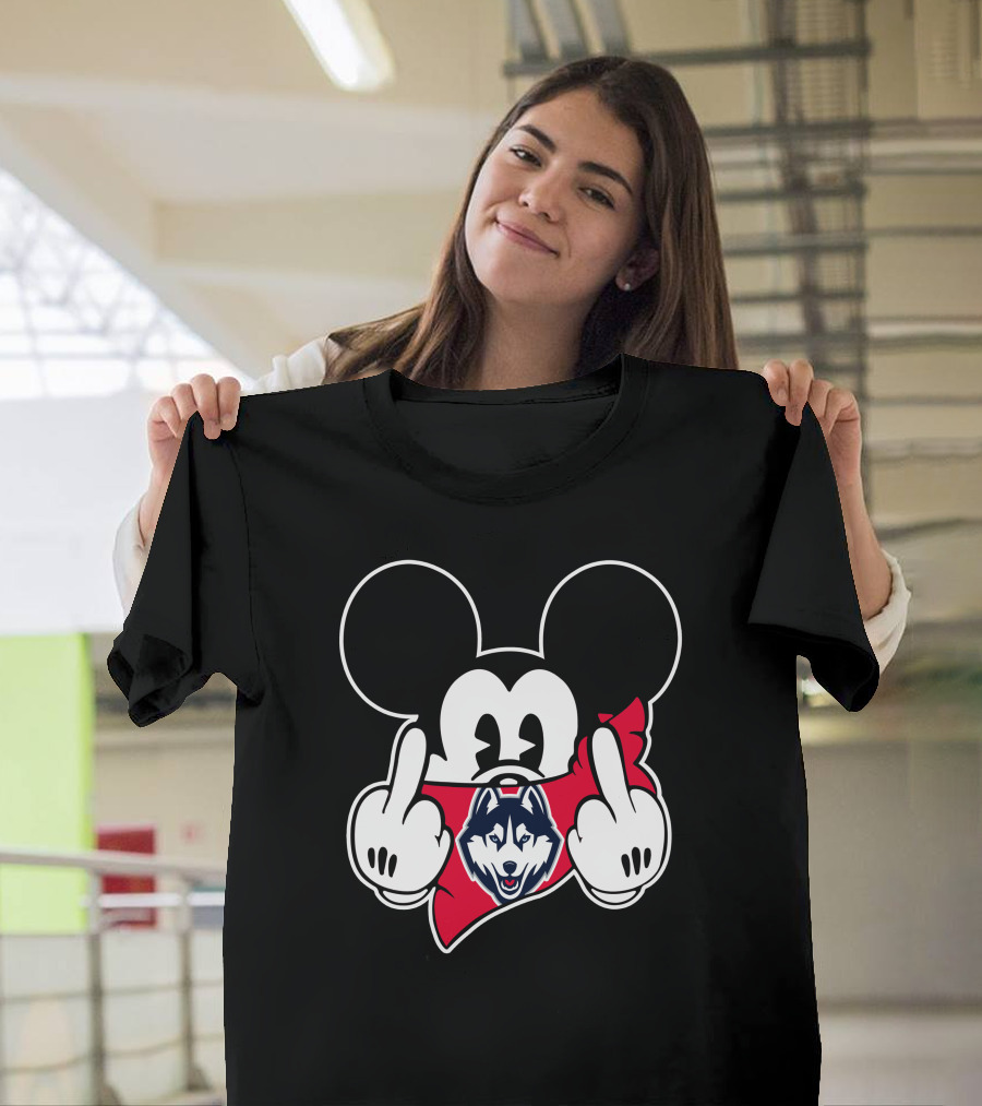 Connecticut Huskies Mickey Mouse Sports Fan T-Shirt