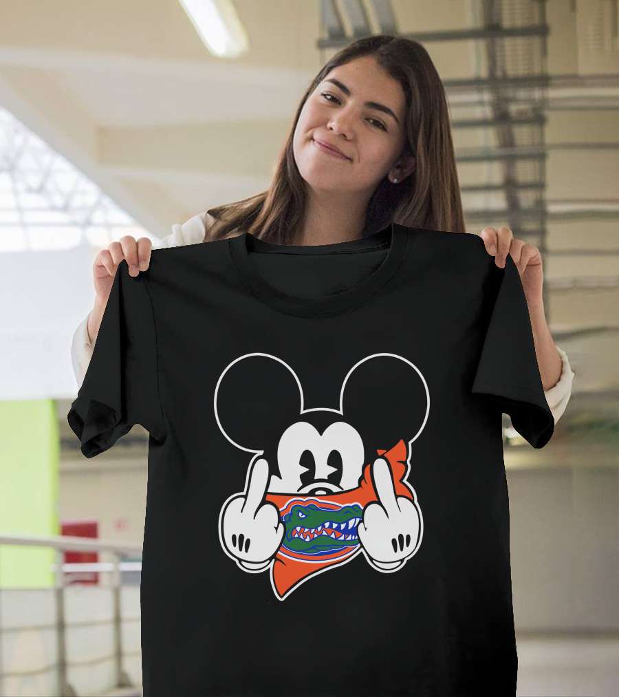 Florida Gators Mickey Disney Masked Gesture T-Shirt